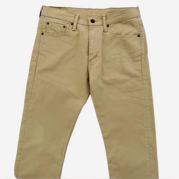 Levi's Men's 513 Slim Straight Jean Pants, Beige, Size 31x30 - Picture 6 of 13
